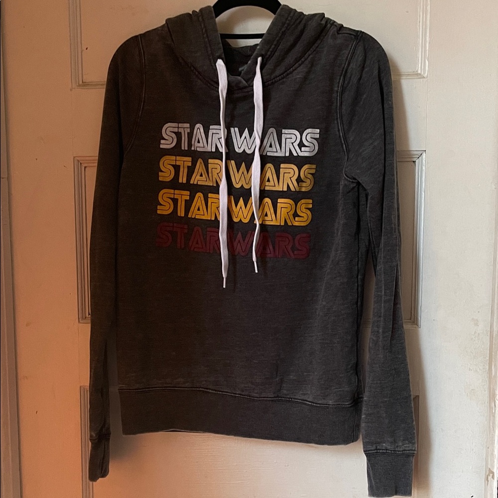 Star Wars Black Hoodie with Multicolor Logo